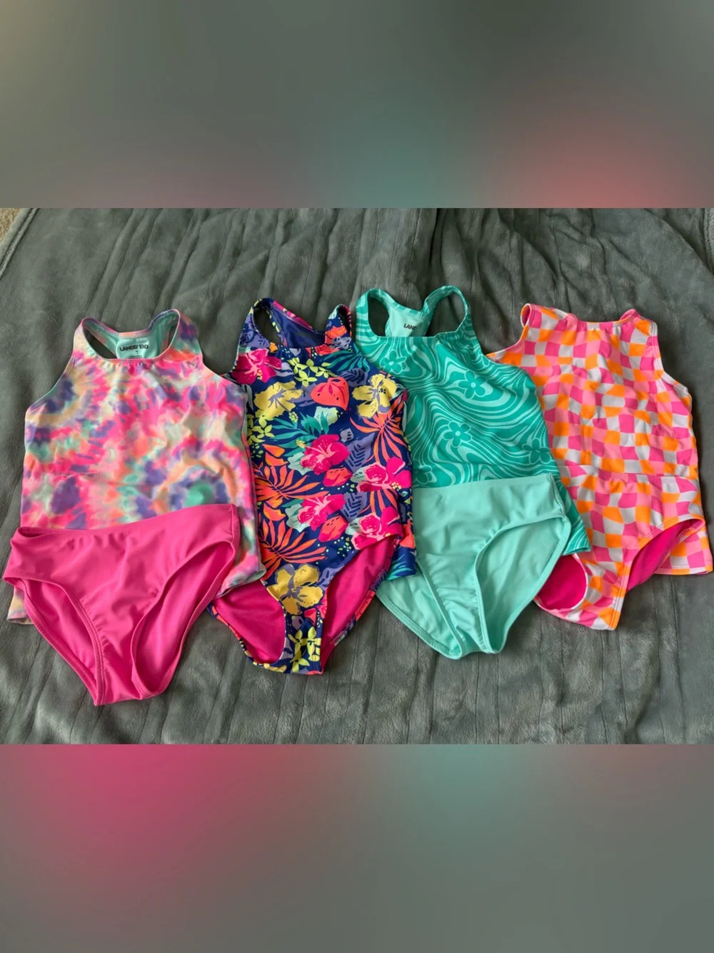 Lands' End Girls' Tankini and Bottom Sets